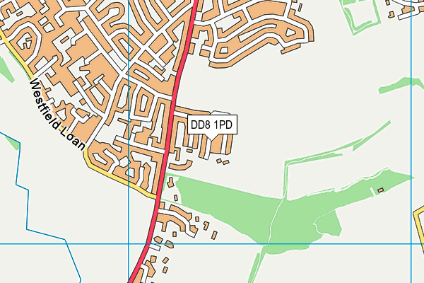 DD8 1PD map - OS VectorMap District (Ordnance Survey)