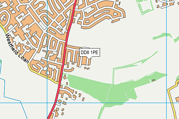 DD8 1PE map - OS VectorMap District (Ordnance Survey)