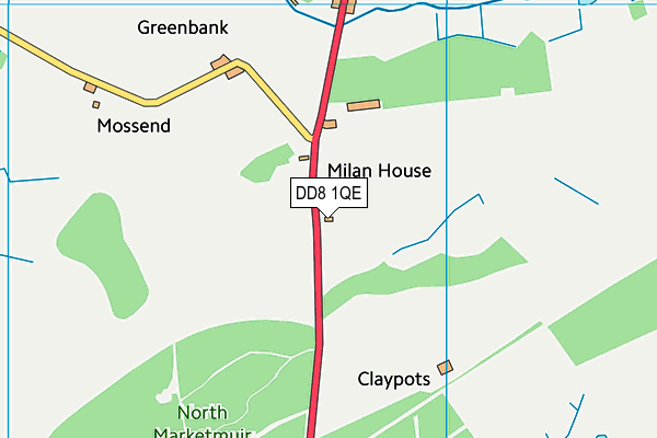 DD8 1QE map - OS VectorMap District (Ordnance Survey)