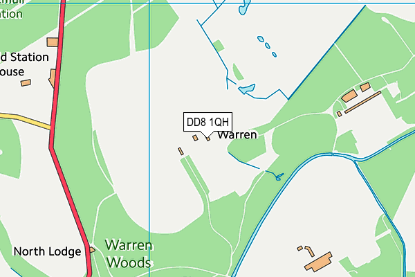 DD8 1QH map - OS VectorMap District (Ordnance Survey)