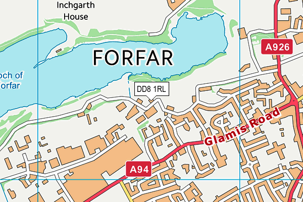 DD8 1RL map - OS VectorMap District (Ordnance Survey)