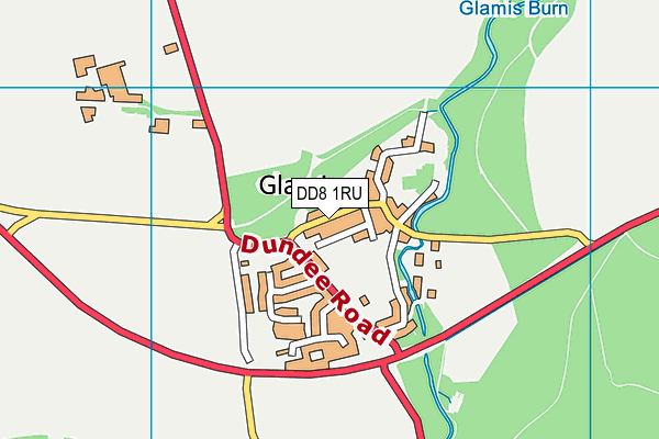 DD8 1RU map - OS VectorMap District (Ordnance Survey)