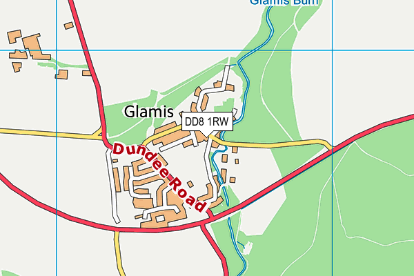 DD8 1RW map - OS VectorMap District (Ordnance Survey)