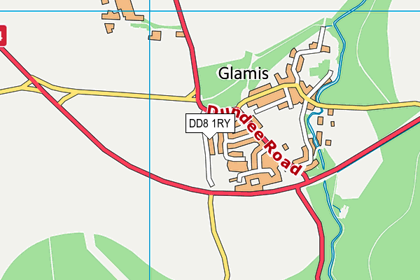 DD8 1RY map - OS VectorMap District (Ordnance Survey)