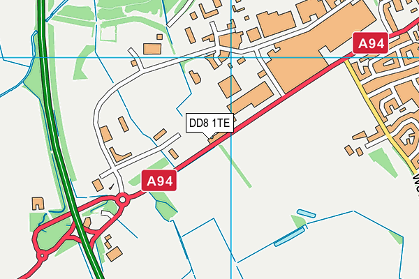 DD8 1TE map - OS VectorMap District (Ordnance Survey)