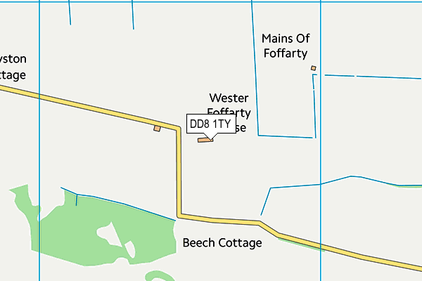 DD8 1TY map - OS VectorMap District (Ordnance Survey)