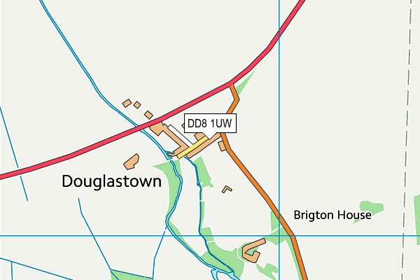 DD8 1UW map - OS VectorMap District (Ordnance Survey)