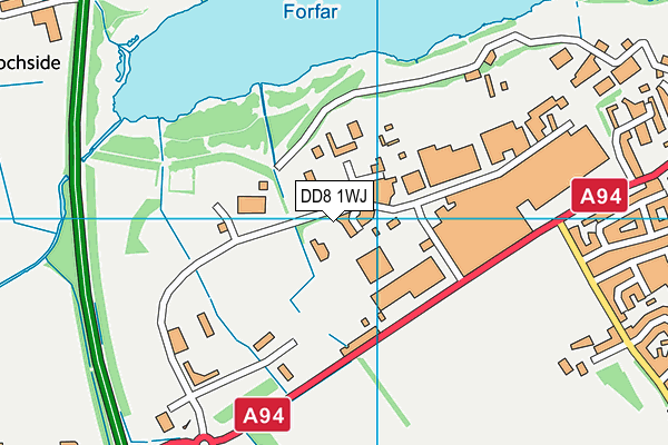 DD8 1WJ map - OS VectorMap District (Ordnance Survey)