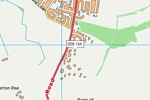 DD8 1XA map - OS VectorMap District (Ordnance Survey)