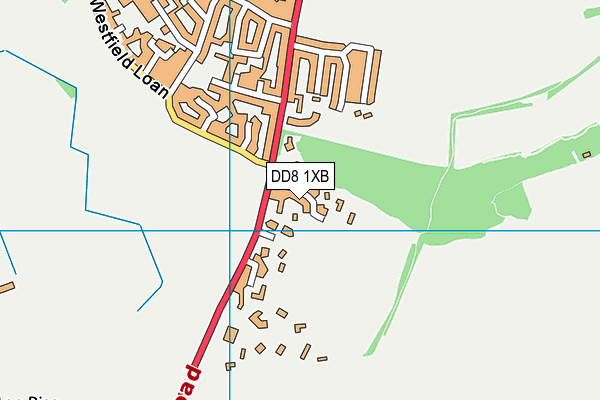 DD8 1XB map - OS VectorMap District (Ordnance Survey)