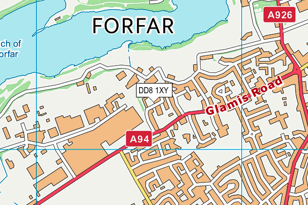 DD8 1XY map - OS VectorMap District (Ordnance Survey)