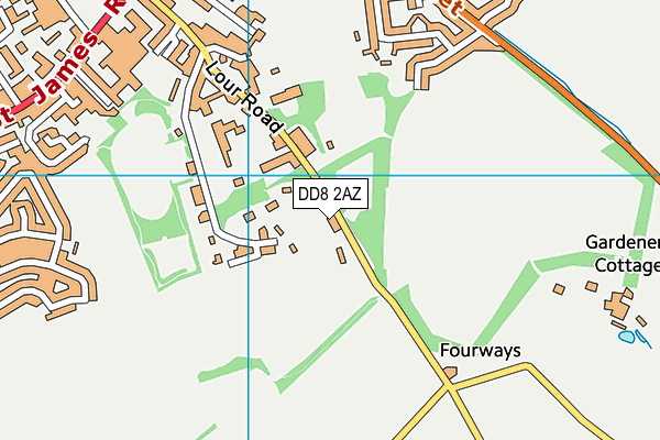 DD8 2AZ map - OS VectorMap District (Ordnance Survey)