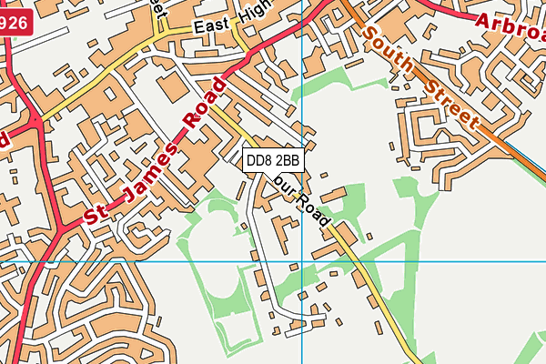 DD8 2BB map - OS VectorMap District (Ordnance Survey)