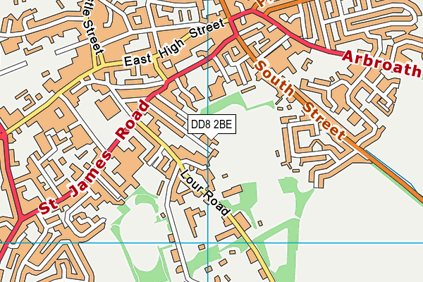 DD8 2BE map - OS VectorMap District (Ordnance Survey)