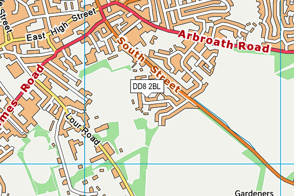 DD8 2BL map - OS VectorMap District (Ordnance Survey)