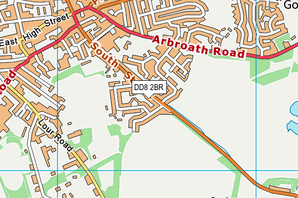 DD8 2BR map - OS VectorMap District (Ordnance Survey)