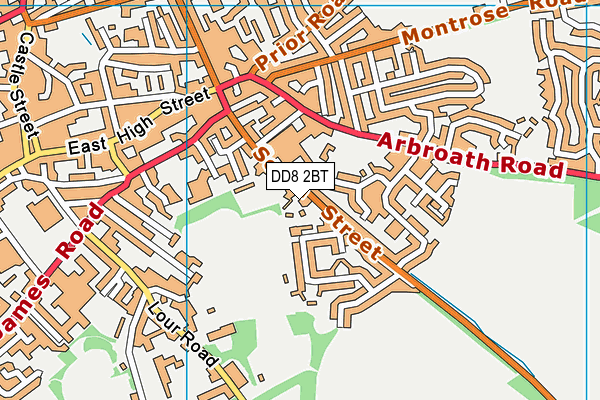 DD8 2BT map - OS VectorMap District (Ordnance Survey)