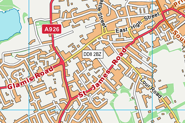 DD8 2BZ map - OS VectorMap District (Ordnance Survey)
