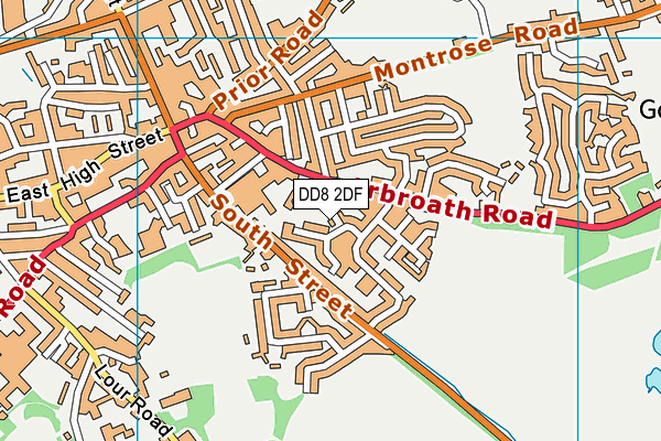 DD8 2DF map - OS VectorMap District (Ordnance Survey)