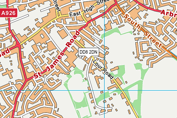 DD8 2DN map - OS VectorMap District (Ordnance Survey)