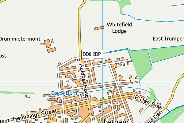 DD8 2DP map - OS VectorMap District (Ordnance Survey)
