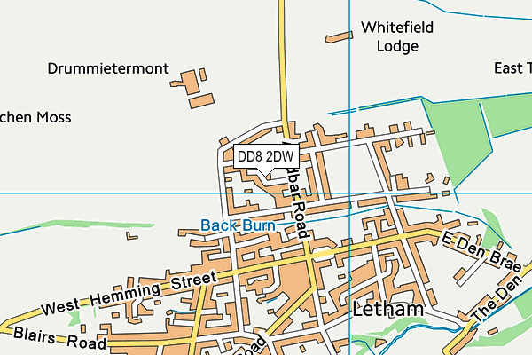 DD8 2DW map - OS VectorMap District (Ordnance Survey)