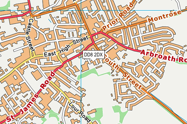 DD8 2DX map - OS VectorMap District (Ordnance Survey)