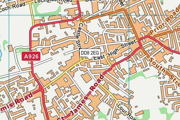 DD8 2EG map - OS VectorMap District (Ordnance Survey)