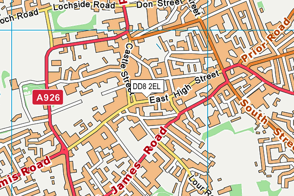 DD8 2EL map - OS VectorMap District (Ordnance Survey)
