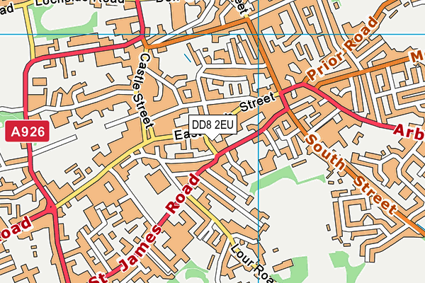 DD8 2EU map - OS VectorMap District (Ordnance Survey)