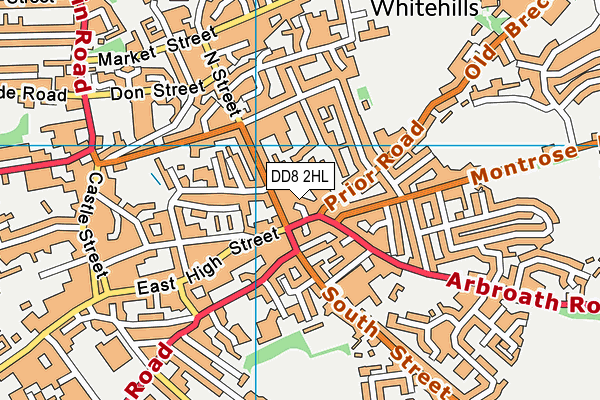 DD8 2HL map - OS VectorMap District (Ordnance Survey)