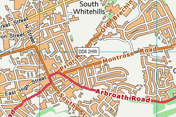 DD8 2HW map - OS VectorMap District (Ordnance Survey)