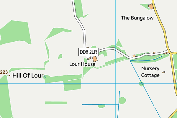 DD8 2LR map - OS VectorMap District (Ordnance Survey)