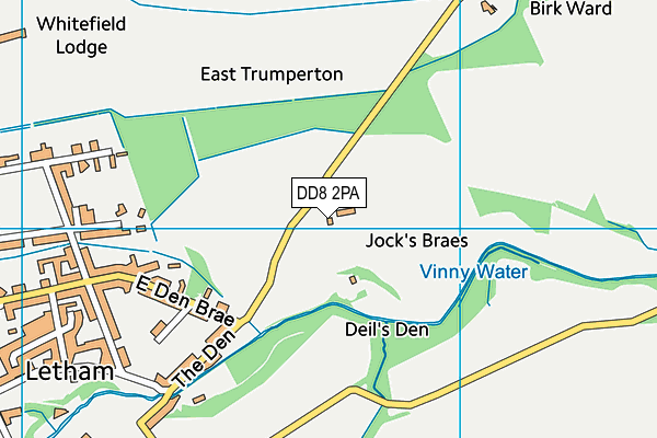 DD8 2PA map - OS VectorMap District (Ordnance Survey)