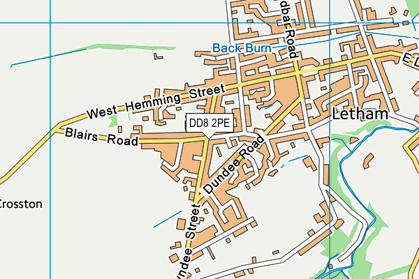 DD8 2PE map - OS VectorMap District (Ordnance Survey)