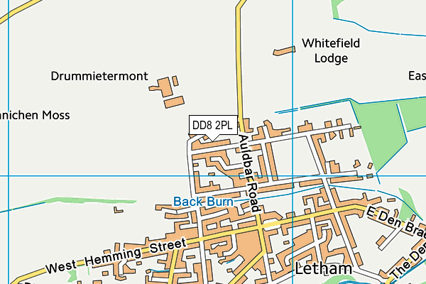 DD8 2PL map - OS VectorMap District (Ordnance Survey)
