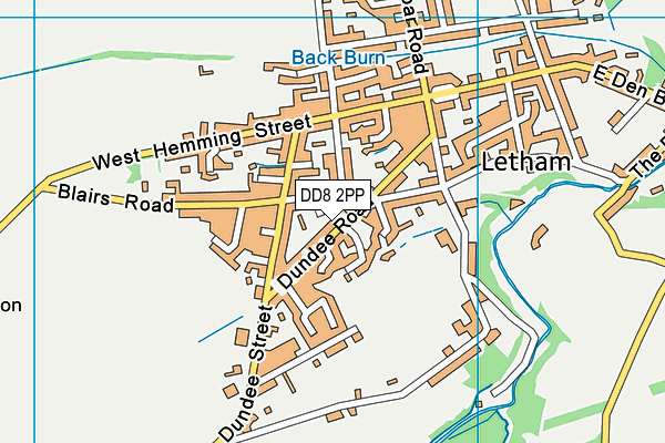 Map of HUNTER OF LETHAM LTD. at district scale