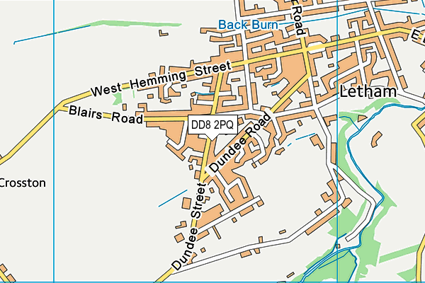 DD8 2PQ map - OS VectorMap District (Ordnance Survey)