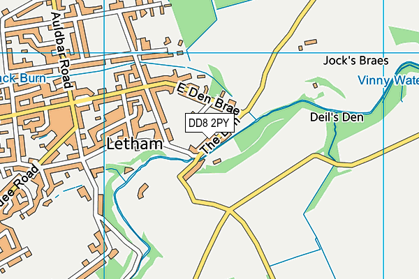 DD8 2PY map - OS VectorMap District (Ordnance Survey)