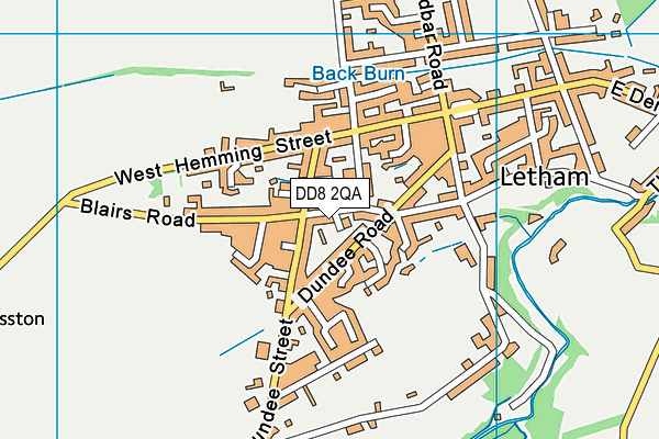 DD8 2QA map - OS VectorMap District (Ordnance Survey)