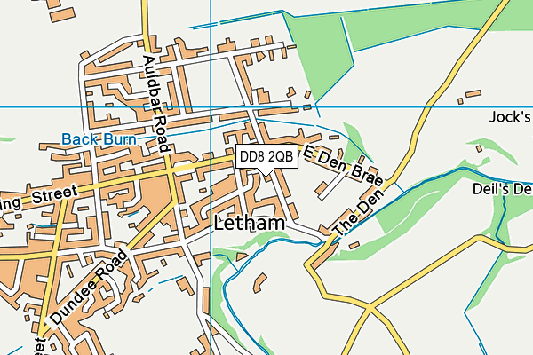 DD8 2QB map - OS VectorMap District (Ordnance Survey)