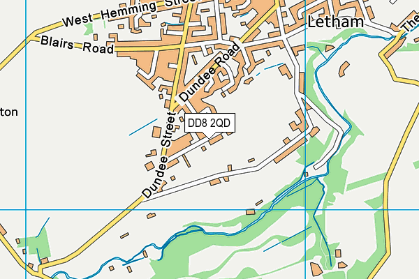 DD8 2QD map - OS VectorMap District (Ordnance Survey)