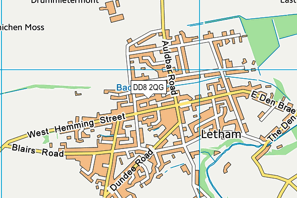 DD8 2QG map - OS VectorMap District (Ordnance Survey)