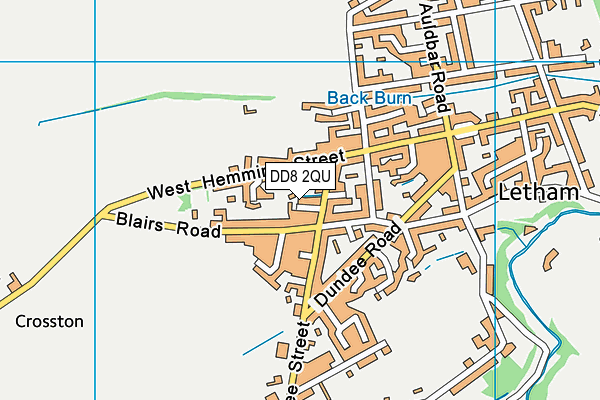 DD8 2QU map - OS VectorMap District (Ordnance Survey)