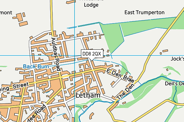DD8 2QX map - OS VectorMap District (Ordnance Survey)
