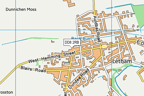 DD8 2RB map - OS VectorMap District (Ordnance Survey)