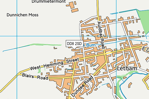 DD8 2SD map - OS VectorMap District (Ordnance Survey)