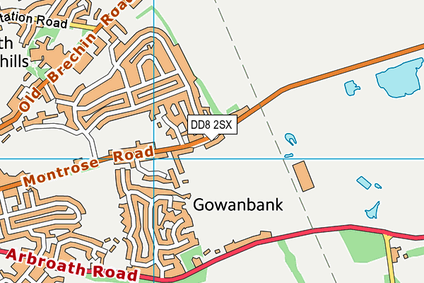 DD8 2SX map - OS VectorMap District (Ordnance Survey)