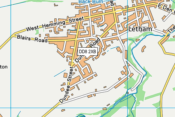 DD8 2XB map - OS VectorMap District (Ordnance Survey)