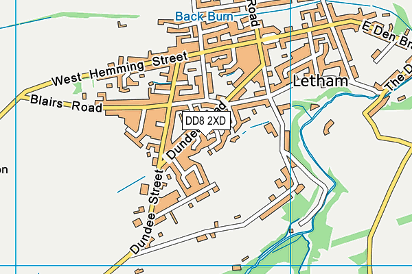 DD8 2XD map - OS VectorMap District (Ordnance Survey)